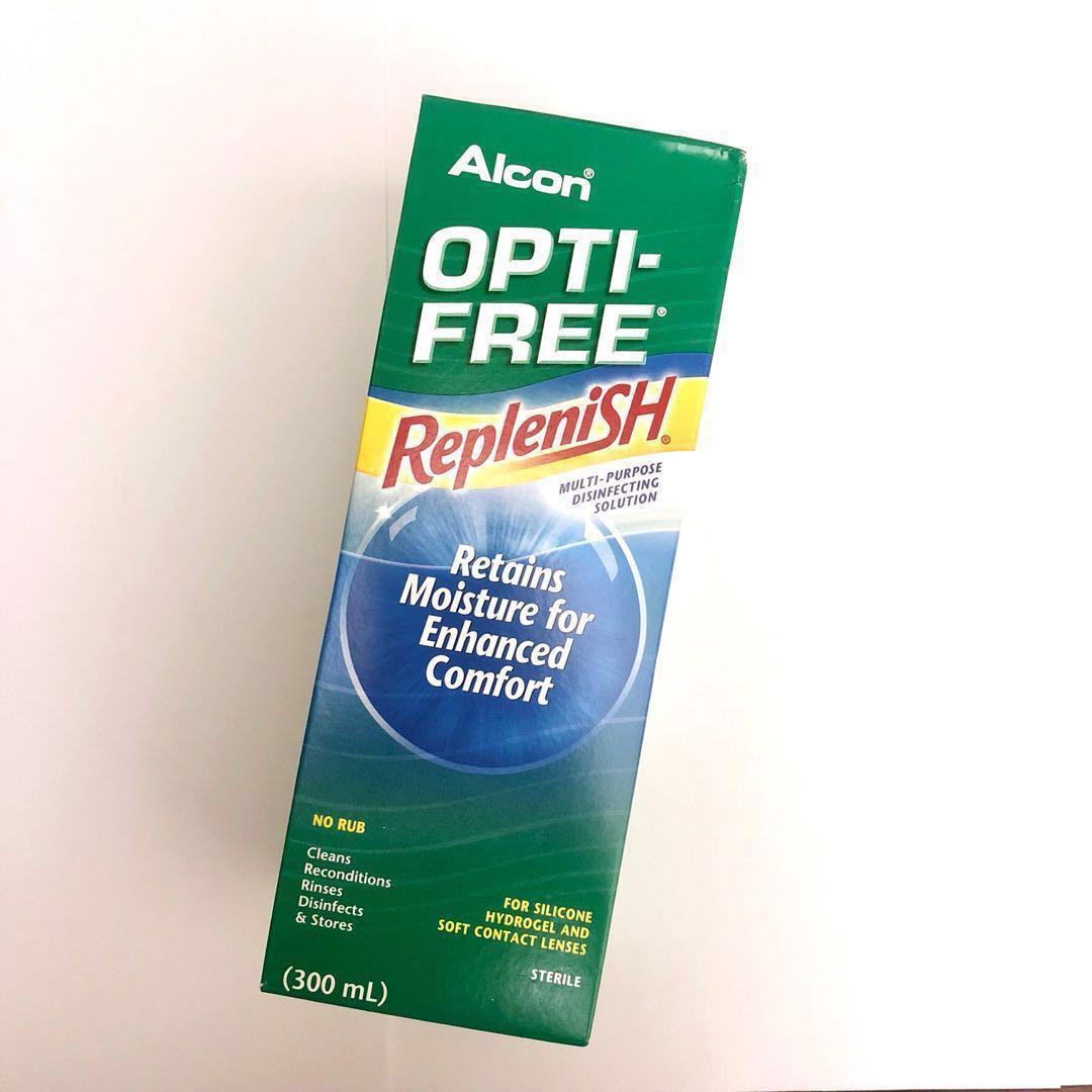 愛爾康 Alcon |  Opti-Free® RepleniSH® 多功能消毒隱形眼鏡藥水 300毫升 x 2支 + 試用裝60毫升