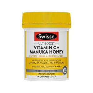 Swisse | Ultiboost維他命C＋麥蘆卡蜂蜜咀嚼片 120片